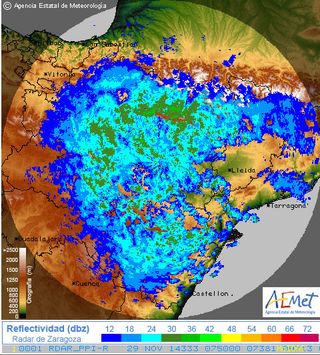 Imágenes únicas radar: Zaragoza