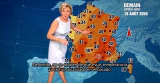El tiempo en Francia en el 2050