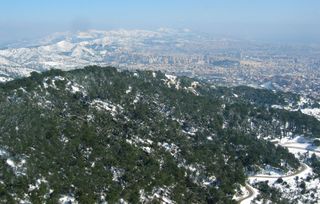 Temporal de nieve con tormenta del 8 de marzo de 2010 en Cataluña 
