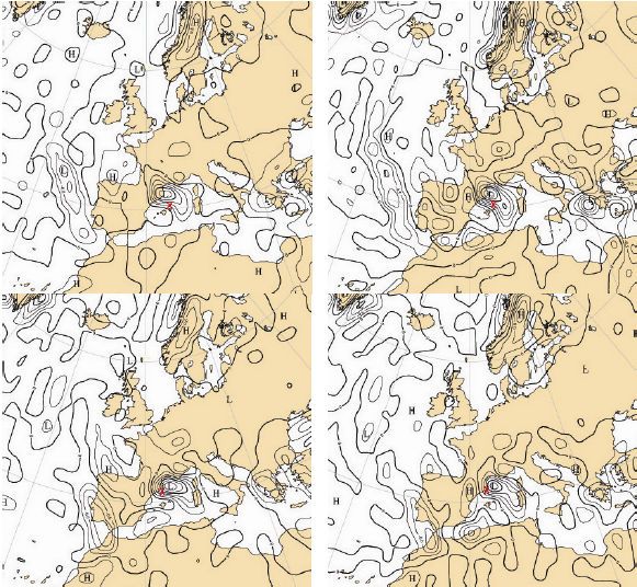 Fig. 6 Análisis de velocidad vertical en 700 hPa Fig. 6 Análisis de velocidad vertical en 700 hPa