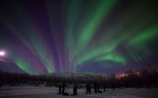 Auroras sobre Suecia