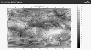 Ondas gravitatorias ionosféricas