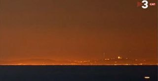 Barcelona fotografiada desde Mallorca
