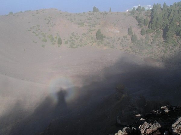 Espectro de Brocken tomado en la Isla de La Palma. Foto de Alberto Lunas