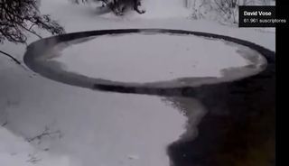 Círculos de hielo girando 