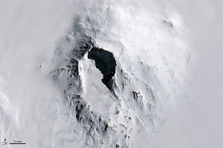 El volcán más alto de la Antártida