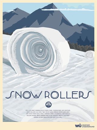 WunderPoster: Rodillos de la nieve