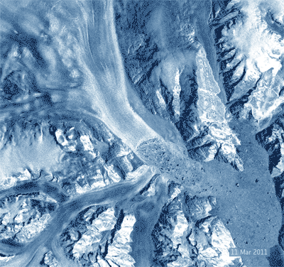 Las últimas imágenes de ERS-2 estudian la evolución de los glaciares