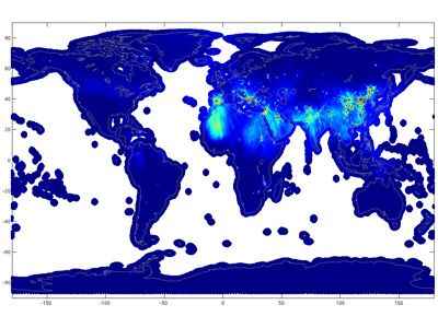 Cantidad de interferencias de radiofrecuencia HI-RES Como muestra la animación, a descargar, la cantidad de interferencias de radiofrecuencia que está contaminando los datos del SMOS se ha reducido significativamente durante el último año. El Gestor de la Observación de Frecuencias en la Tierra de la ESA y los equipos del SMOS han colaborado con varios comités nacionales e internacionales y organizaciones para detectar y apagar las señales no deseadas. Créditos: CESBIO