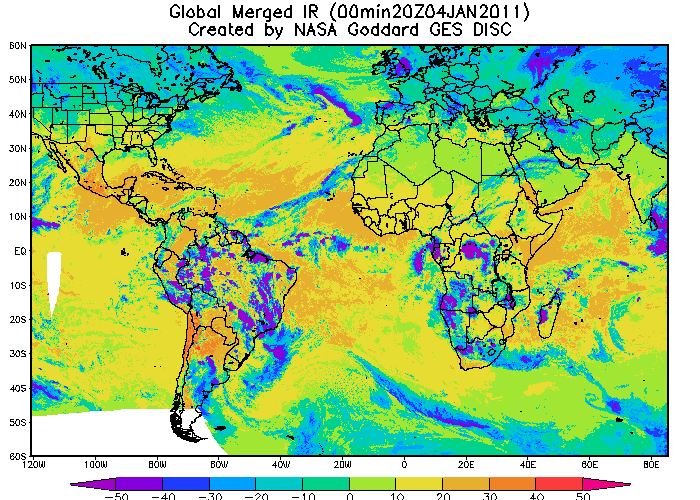 Figura 3 (b) Ídem que el caso anterior pero combinando varios datasets de satélites (MSG, GOES, etc.) realzada. Figura 3 (b) Ídem que el caso anterior pero combinando varios datasets de satélites (MSG, GOES, etc.) realzada.