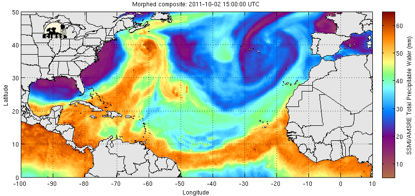 Singular actividad tormentosa en Canarias: 4 octubre 2011