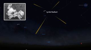 Lluvia de meteoros en el Día de la Tierra