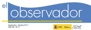 El boletín de AEMET “El Observador” ya está on-line 