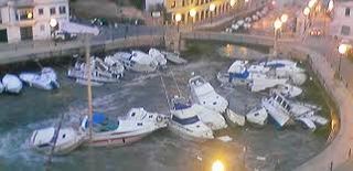 Impresionante vídeo de la rissaga en Ciutadella del 22 abril 2015