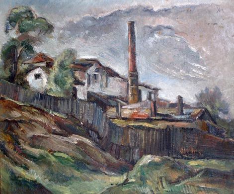 Escena industrial de Petre Iorgulescu. (Wikimedia)