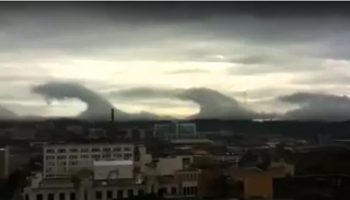 Montruosas nubes ligadas a inestabilidad de KH (Kelvin-Helmholtz )