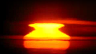 Video del "rayo verde" (green flash)