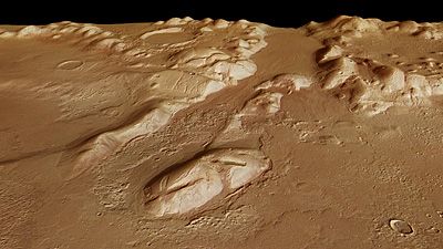 Phlegra Montes en perspectiva
