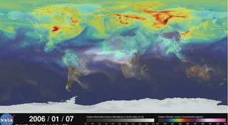 Cómo el CO2 viaja en la atmósfera