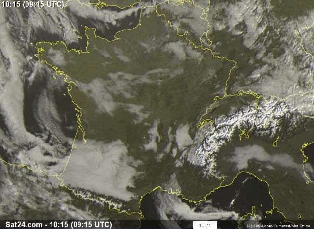 Imagen VIS (0.6-0.8 µm) del 14 de enero de 2012 de las 09:15 UTC. Imagen VIS (0.6-0.8 µm) del 14 de enero de 2012 de las 09:15 UTC. Fuente: SAT24.com-EUMETSAT