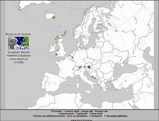 Nuevos tipos de fenómenos severos en la base de datos europea: ESWD