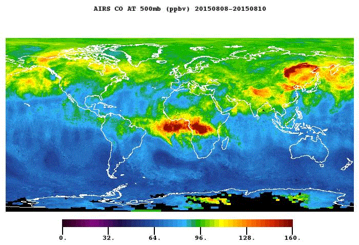 Los gases de los incendios forestales alrededor del mundo