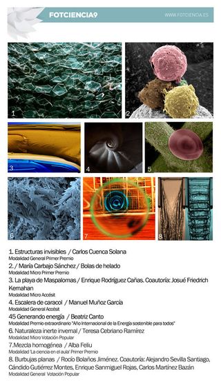 9ª Edición del certamen de fotografía científica FOTCIENCIA. Parte I