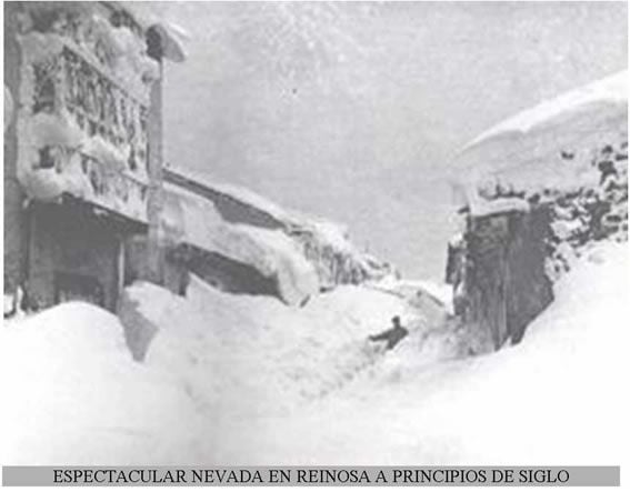 Foto 7.- Olas de frío y temporales de nieve en Cantabria en los últimos cien años