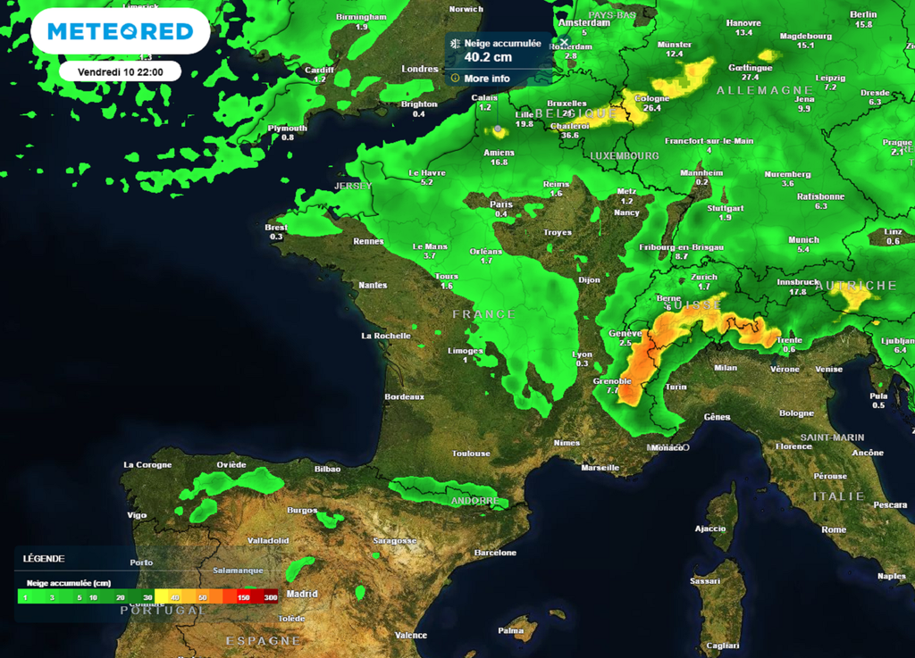 La région des Hauts-de-France sera celle qui sera la plus touchée par le 1er épisode. Le second touchera les régions de la Normandie jusqu'en Auvergne.