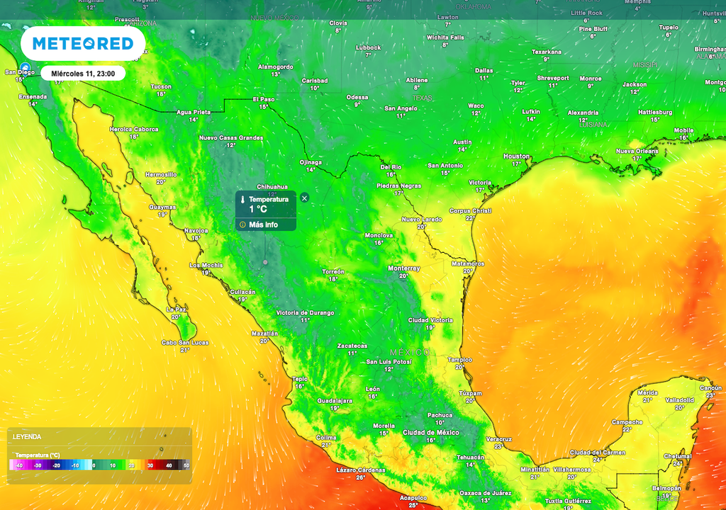 Se mantiene un ambiente frío, con temperaturas bajo cero sobre regiones montañosas del Noroeste, Sur, Centro y Norte.