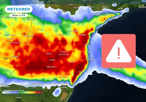 200 mm em 48 horas, chuvas e tempestades por todo o Carnaval na Regi&atilde;o Sul; confira as &aacute;reas em risco