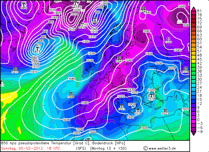 Breve análisis de la ola de aire frío para primeros de febrero de 2012