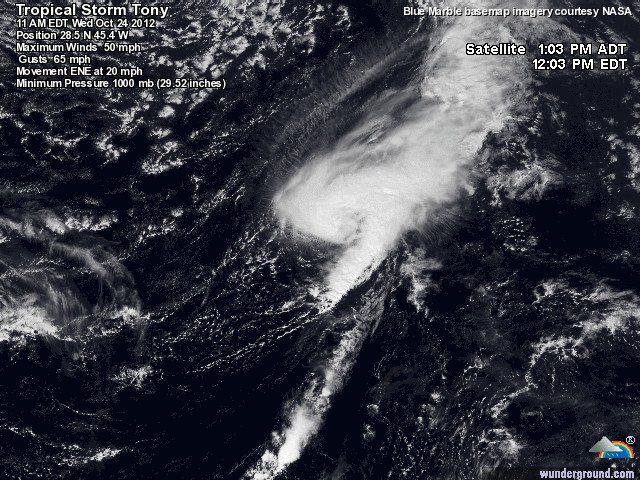 2012, Un Año Muy “concurrido” De Ciclones Tropicales Atlánticos: El Lugar De Tony En La Historia