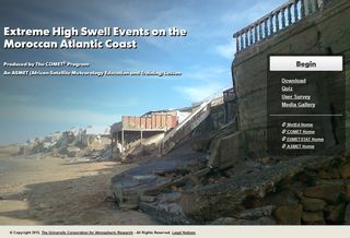 Eventos de fuerte oleaje en la costa atlántica de Marruecos