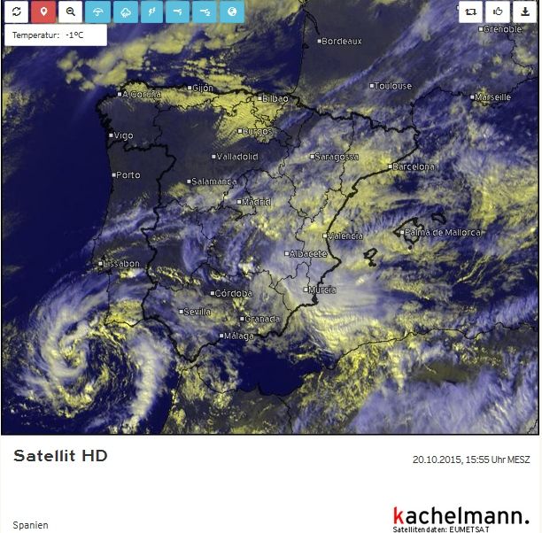 Página regionalizada de imágenes de satélite