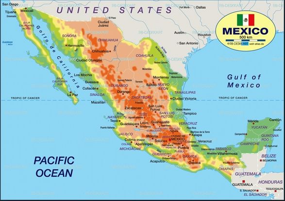 La compleja y alta orografía de México fue un verdadero obstáculo para el intenso pero reducido huracán Patricia.