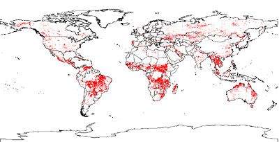 Mapa de altos niveles de contaminación Mapa de altos niveles de contaminación