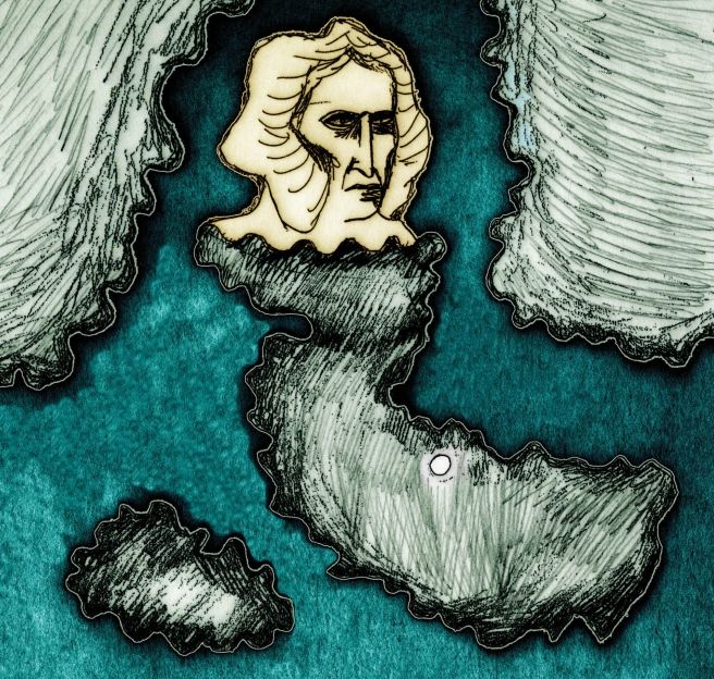 Dos de las bellas y originales ilustraciones que ilustran el último libro de Lauren Redniss