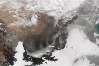 El aire irrespirable de Beijing, China