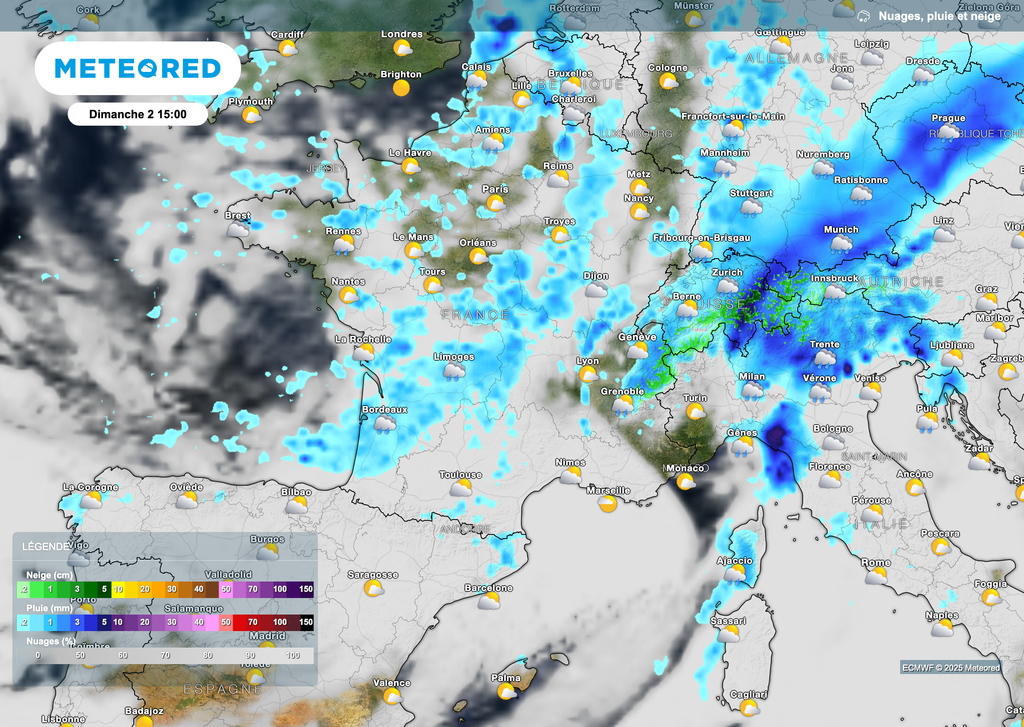 Les averses seront présentes dans l'après-midi mais dans une moindre mesure. Les averses seront présentes dans l'après-midi mais dans une moindre mesure.