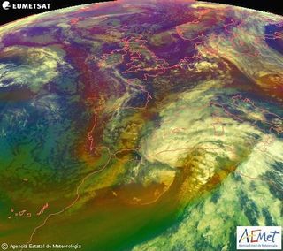Ciclogénesis argelino-mediterránea del 12-13 de abril de 2012