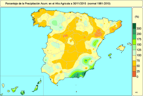 Avance climático del otoño de 2015 por AEMET