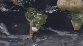 Patrones meteorológicos de 2015 de Sudamérica