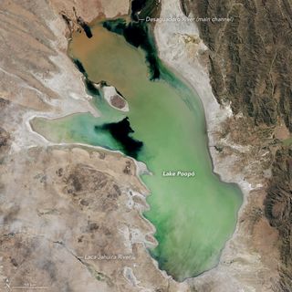 El lago Poopó, Bolivia, desaparece una vez más