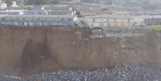 Vídeo espectacular de daños desde un drone