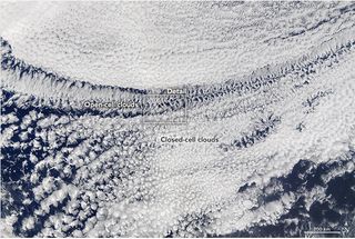 Patrones de nubes: células abiertas y cerradas