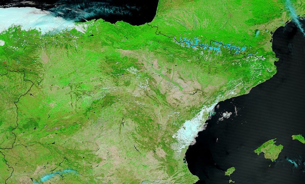 Nieve: Comparativa Sateliteal 14 de mayo 2012