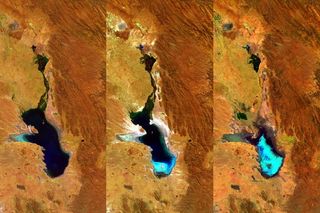 Los ojos Proba-V ven el desvanecimiento de un lago de Bolivia