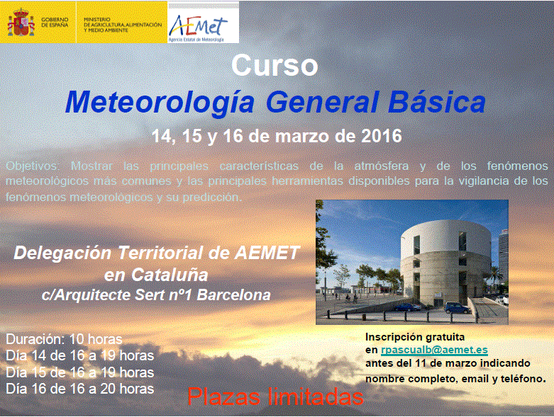 Curso de Meteorología general básica AEMET