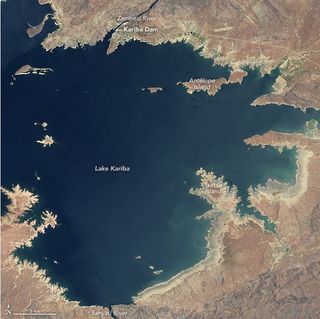 La decadencia del lago Kariba por el fuerte El Niño